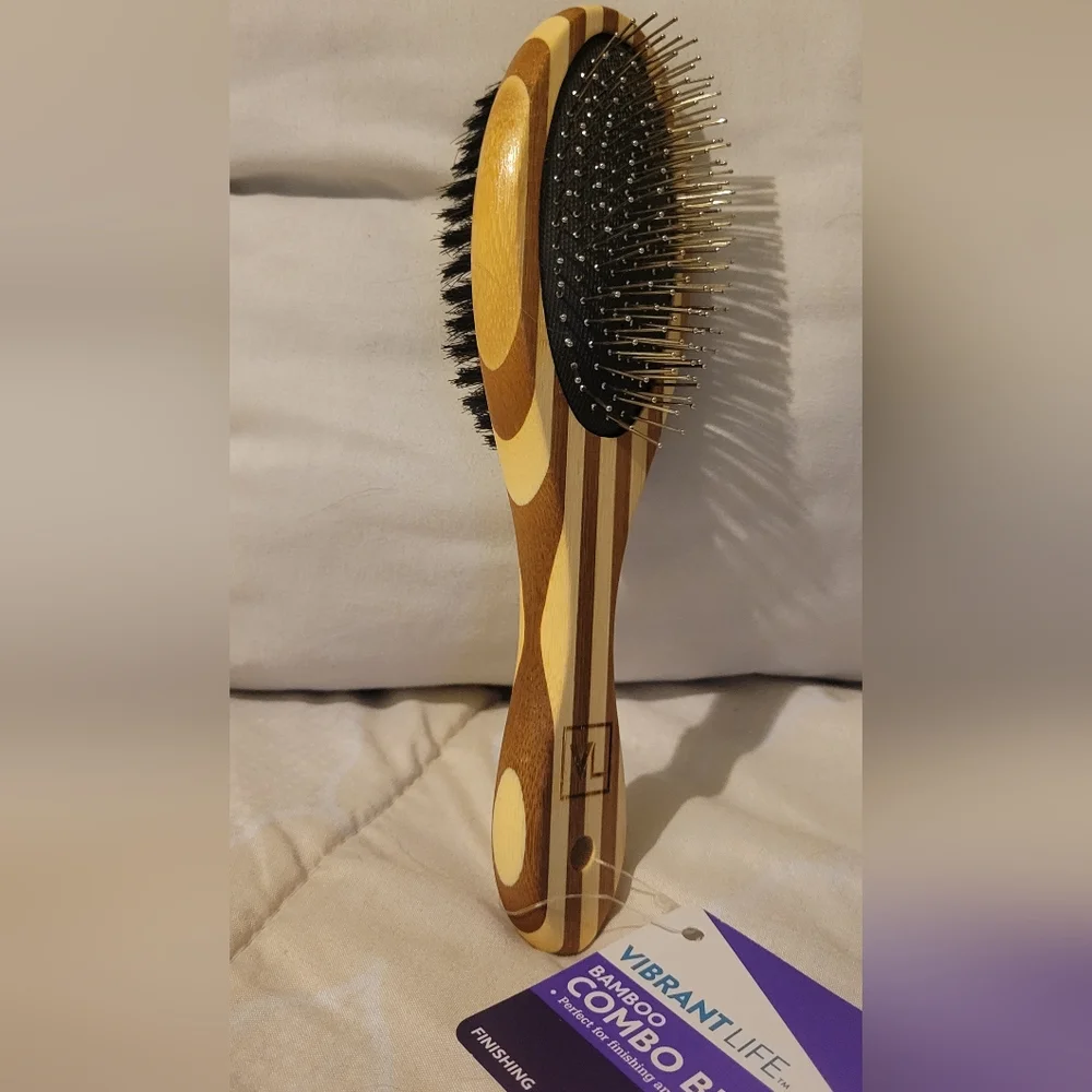 Dual Combo Pet Bamboo brush